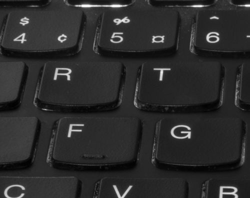 LinkedIn Banner Black Keyboard