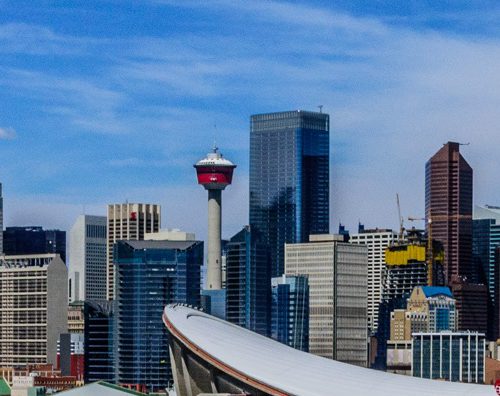 LinkedIn Banner Calgary Saddledome Skyline