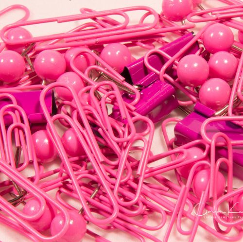 Pink Paperclips Clips and Pins