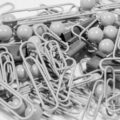 Paperclips Pins and Clips Black & White